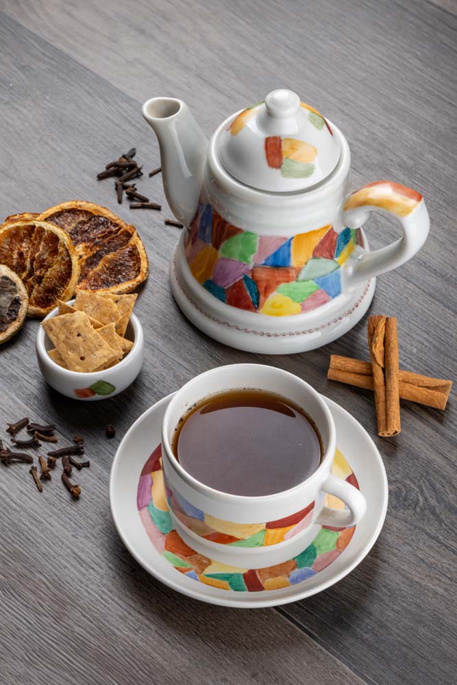 Chá de erva mate, limão e gengibre - 200g